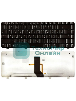 Клавиатура для ноутбука HP Pavilion DV3-2000 DV3-2100 черная с подсветкой