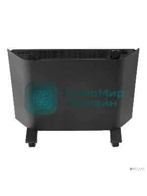 Конвектор электрический Denzel XCE-1000B черный, 1000 Вт, 15 м2, термостат