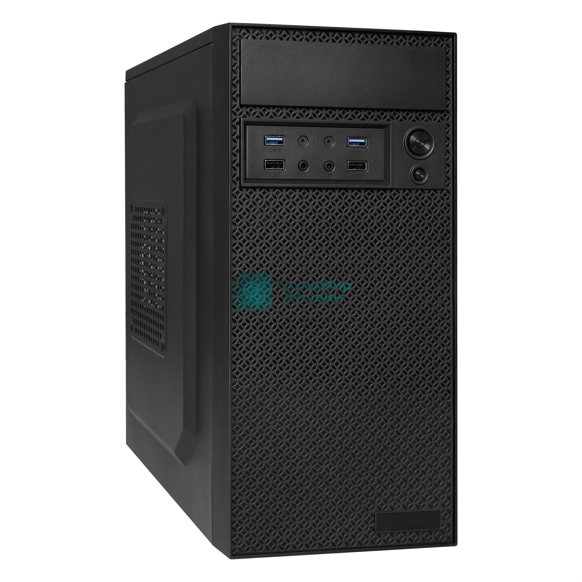 Компьютерный корпус Minitower ExeGate BAA-109U2-AAA450 (mATX, AAA450 8см, 2*USB+2*USB 3.0, аудио, черный)