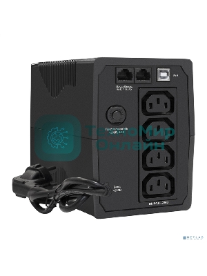 Источник бесперебойного питания ExeGate SpecialPro UNB-600.LED.AVR.4C13.RJ.USB 600VA/360W, LED, AVR, 4*C13, RJ45/11, USB, черный