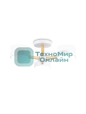 Светильник Ambrella light FL4821/3 WH белый 3000K-6400K 40W D580*160 (ПДУ ИК)