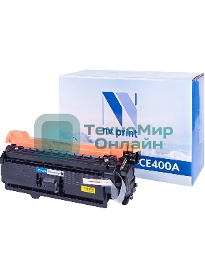 Картридж лазерный NVPrint совместимый HP CE400A черный для CLJ Color M551 (5000k)