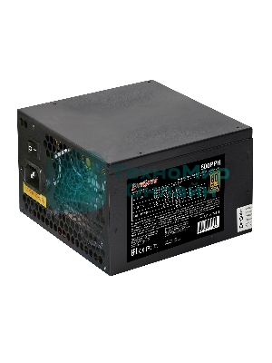 Блок питания ExeGate 500PPH RTL (EX280577RUS), 500Вт, 80 PLUS Bronze, 120мм, черный