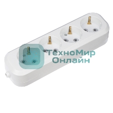 Колодка 4 гнезда c заземлением Rexant