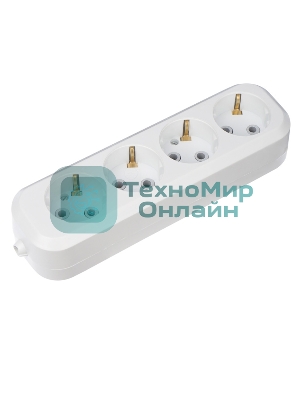 Колодка 4 гнезда c заземлением Rexant