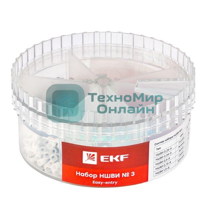 Набор НШВИ №3 (0.25-1кв.мм) PROxima EKF nabor-nshvi-3