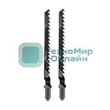 Пилка для электролобзика по дереву Kranz T244D 100 мм 6 зубьев на дюйм 8-60 мм фигурный рез (2 шт./уп.)