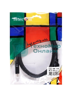 Кабель HDMI 19M/M,ver. 2.1, 8K@60 Hz 1.5m Telecom/VCOM TCG255-1.5M