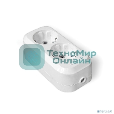 Колодка удлинителя 2-м АВС-пл. с заземл. UNIVersal E302