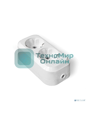 Колодка удлинителя 2-м АВС-пл. с заземл. UNIVersal E302