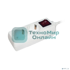 Удлинитель 2х3 м с заземл. 16А IP20 У02К с выкл. 2P+PE IEK WYP10-16-02-03-ZK-N