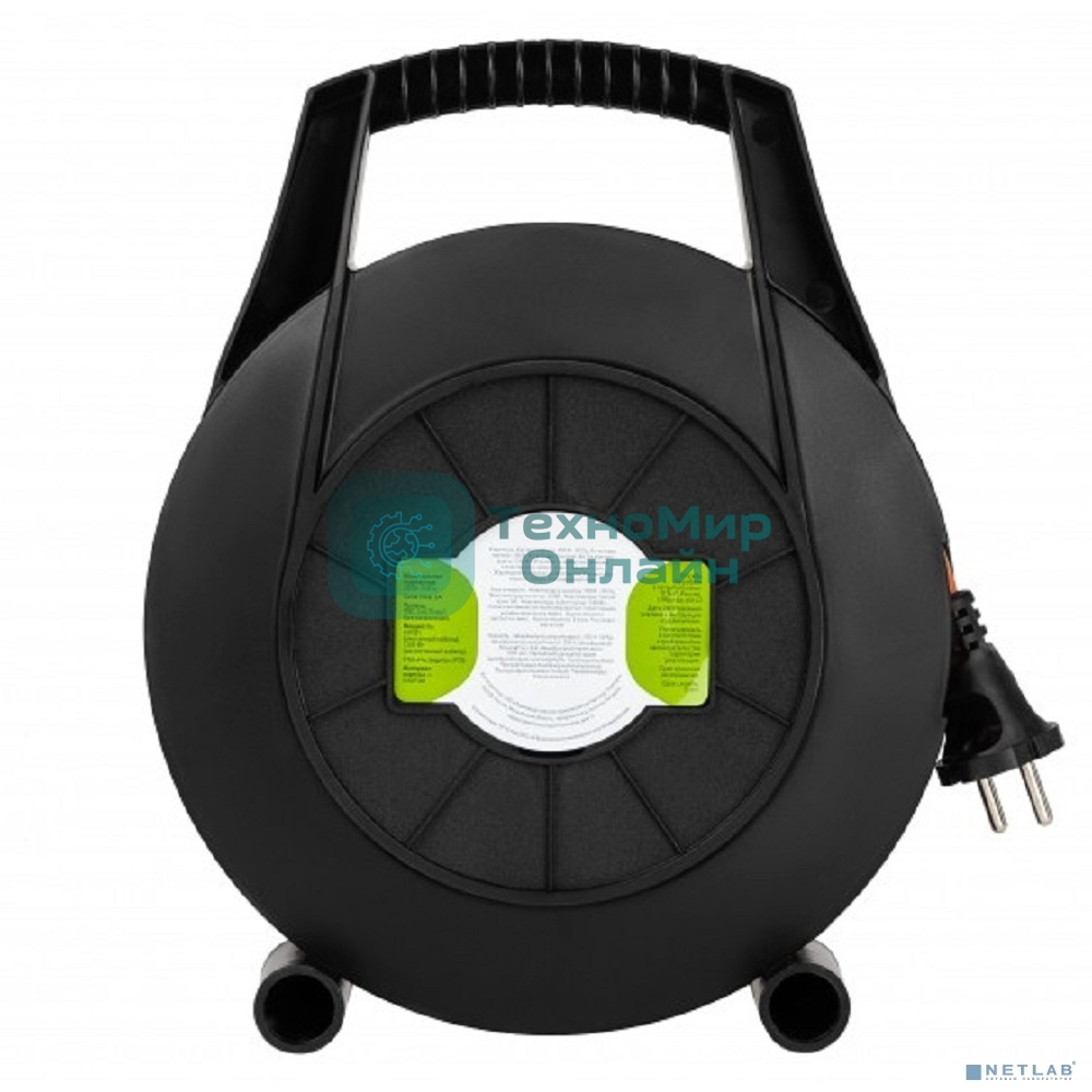 Удлинитель силовой ЭРА BPx-4-2x0,75-20m в закрытом корпусе без заземления с выключателем 4 розетки 20 м ПВС 2x0,75мм2 6А