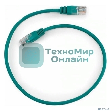 Патч-корд UTP Cablexpert PP12-0.5M/G cat.5e, 0.5м, литой, многожильный, зеленый