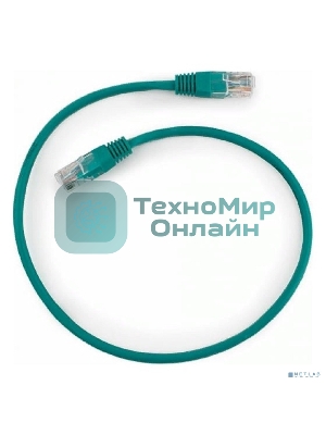Патч-корд UTP Cablexpert PP12-0.5M/G cat.5e, 0.5м, литой, многожильный, зеленый