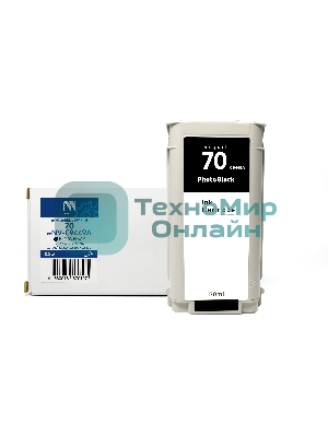 Картридж струйный NVPrint 70 (NV-C9449A) Photo Black для HP DesignJet Z2100/Z3100/Z3200/Z5200/Z5400 (130 мл) совместимый