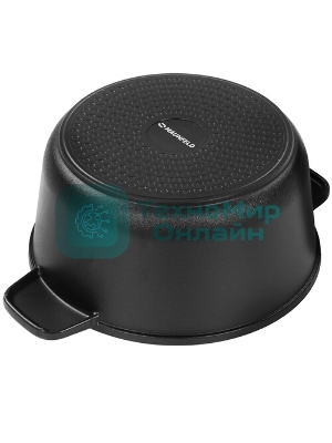Кастрюля Maunfeld Osvald MF22SVLD03CR универсальная из литого алюминия со стеклянной крышкой, 3 л