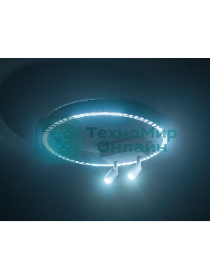 Потолочный светодиодный светильник Ambrella light FL5805/1+2 WH белый 25W 3000K/4200K/6400K D400*95 (без ПДУ)