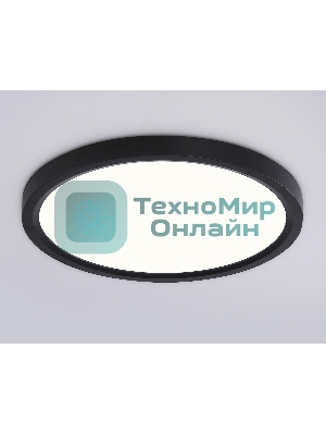 Светильник светодиодный ультратонкий Ambrella light FZ1904 BK черный IP54 20W 3000K-6500K CCT-переключатель D300*25 (Без ПДУ)