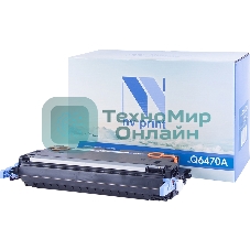 Картридж лазерный NVPrint совместимый NV-Q6470A Black для HP Color LaserJet 3505X/3505N/3505/3505DN/3800N/3800DTN/3800DN/3600/3600N/3600DN/3800 (6000k)