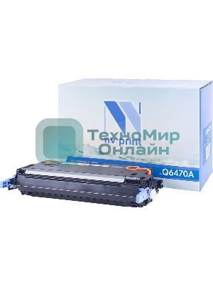 Картридж лазерный NVPrint совместимый NV-Q6470A Black для HP Color LaserJet 3505X/3505N/3505/3505DN/3800N/3800DTN/3800DN/3600/3600N/3600DN/3800 (6000k)