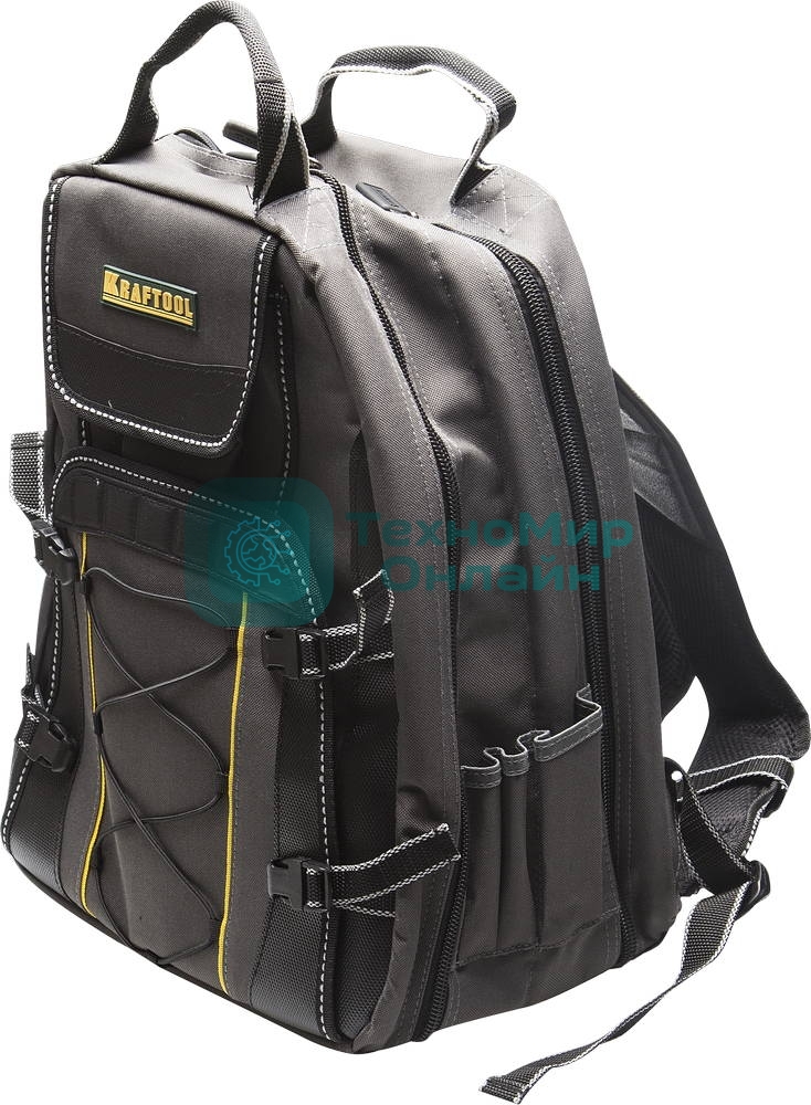 Рюкзак KRAFTOOL industrie для инструмента 2внутренних отд. 49 карманов 430х360х230мм