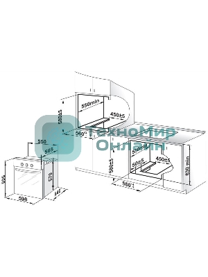 Газоэлектрический духовой шкаф Gefest 621-03 К56, встраиваемый
