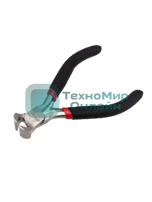 Кусачки торцевые Rexant Мини 100 мм никелированные, авторазжим, обливные рукоятки