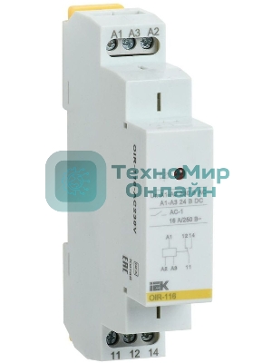 Реле промежуточное OIR 1 конт. (16А) 230В AC IEK OIR-116-AC230V