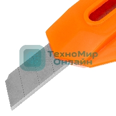 Нож Sparta 18 мм, выдвижное лезвие, для резки обоев, линейка