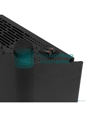 Конвектор электрический Denzel XCE-1000B черный, 1000 Вт, 15 м2, термостат