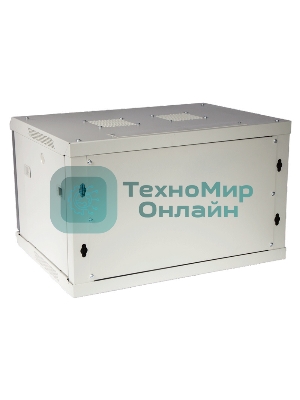 Шкаф настенный серии Pro, 9U 600x450, стеклянная дверь