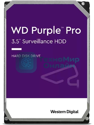 Жесткий диск Western Digital Original SATA-III 18Tb WD181PURP Video Purple Pro (7200rpm) 512Mb 3.5