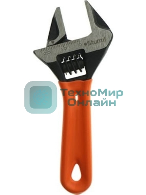 Ключ Sturm! 1045-28-120 разводной c  короткой ручкой 120мм, зев 24мм, CrV