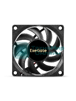 Вентилятор для корпуса ExeGate ExtraPower EP07015S2P черный, 70 мм, 3000 об/мин, 27 дБ, 2 pin