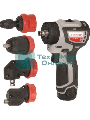 Дрель-шуруповерт ИНТЕРСКОЛ ДА-10/12В 36, 12 В, 2 Ач, 36 Нм, бесщеточный