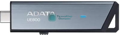 Флешка USB ADATA UE800 (AELI-UE800-128G-CSG), 128Gb, Type-C USB 3.2, R/W 1000/550, серебристый