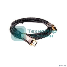 Кабель HDMI 19M/M,ver. 2.1, 8K@60 Hz 1.5m метал разъемы, нейлоновая оплетка Telecom TCG300-1.5M Кабель HDMI 19M/M,ver. 2.1, 8K@60 Hz 1.5m метал разъемы, нейлоновая оплетка Telecom