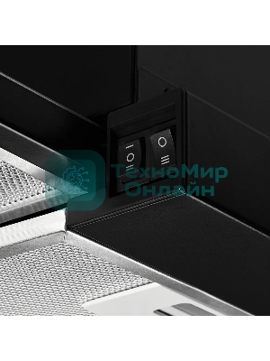 Встраиваемая телескопическая вытяжка Kuppersberg SLIMTURBO 60 Gb, ширина 60 см, отвод/рециркуляция, 1500 м3/час, механическое управление, 3 скорости, освещение 2х2 Вт, металлические жироулавливающие фильтры, угольный фильтр KF-ES (опция), 63.4 дБ, обратный клапан, шхвхг:55.2x25.5x28см, черный (ПОРТУГАЛИЯ)