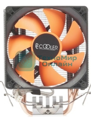 Кулер для процессора PcCooler S93 V2 Soc-AM5/AM4/1200/1700/1851 черный 3-pin 26.4dB Al+Cu 100W Ret (R3-I210WBKNXX-GL)