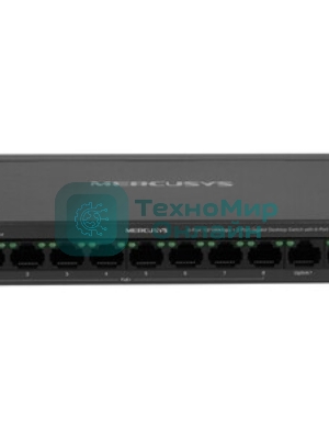 Коммутатор настольный Mercusys MS110CP с 8 портами PoE+ 10/100 Мбит/c и 2 гигабитными портами