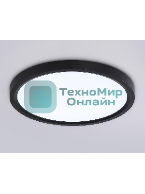 Светильник светодиодный ультратонкий Ambrella light FZ1904 BK черный IP54 20W 3000K-6500K CCT-переключатель D300*25 (Без ПДУ)