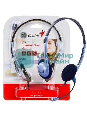 Гарнитура Genius HS-02B (31710037100) 2х mini jack 3.5mm