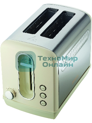 Тостер Gorenje T1100CLI 860Вт бежевый/серебристый