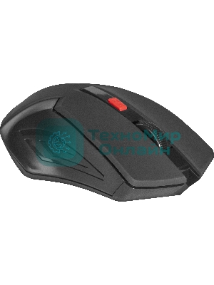 Мышь беспроводная Defender Accura MM-275 красный, 1600 dpi, радиоканал, USB, кнопки - 6