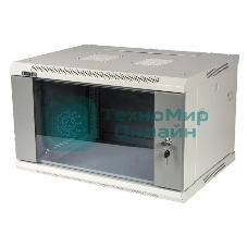 Шкаф настенный серии Pro, 9U 600x450, стеклянная дверь