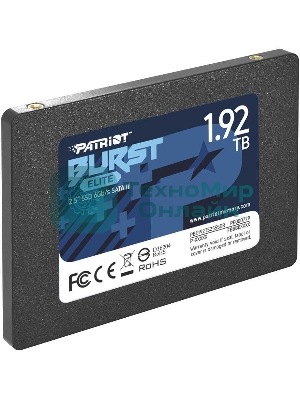 Накопитель SSD Patriot Burst Elite, 1.92Tb, SATA, 2.5