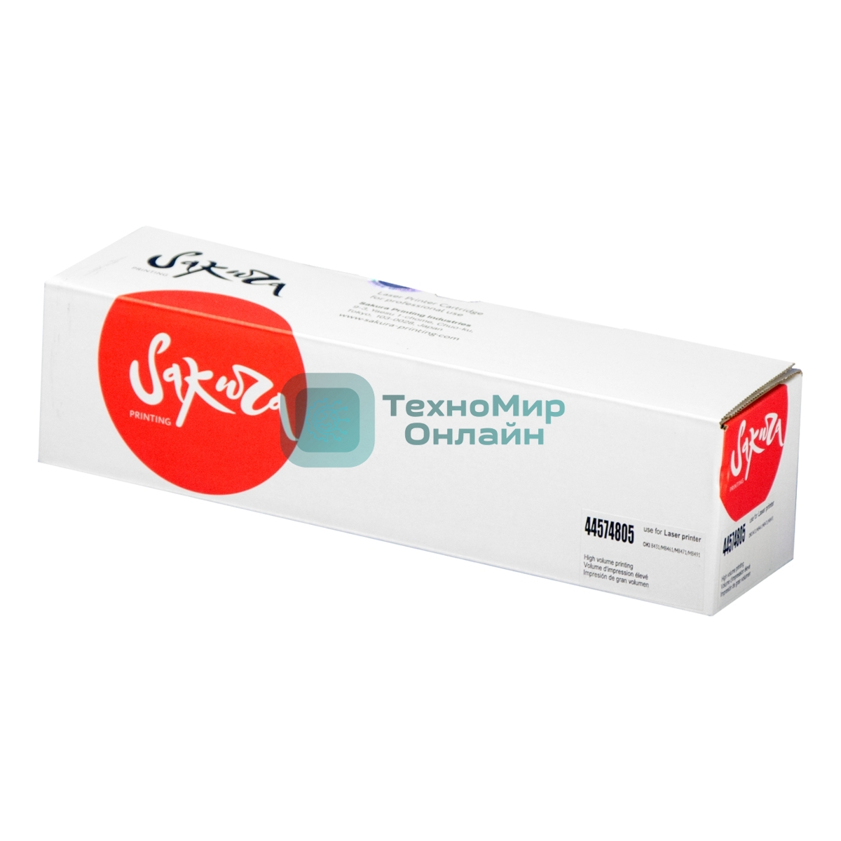 Картридж Sakura 44574805 для OKI B431/MB461/MB471/MB491, черный, 7000 к.