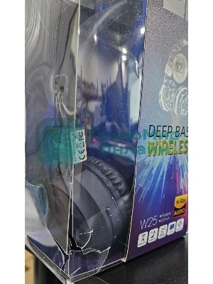 (Поврежденная упаковка) Беспроводные/проводные наушники Hoco W25 синий, полноразмерные, Bluetooth + проводной, до 12 ч.