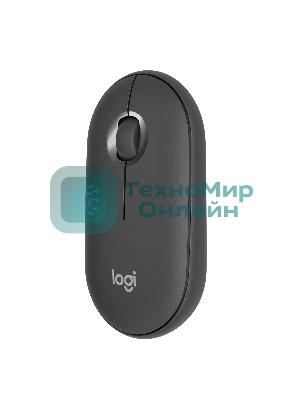 Мышь беспроводная Logitech Pebble M350 графитовый, 1000 dpi, радиоканал, Bluetooth, USB, кнопки - 3