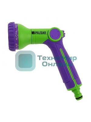 Пистолет-распылитель Palisad 8 режимов, двухкомпонентная рукоятка